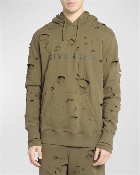 givenchy sweater mens ebay|Givenchy men's destroyed hoodie.